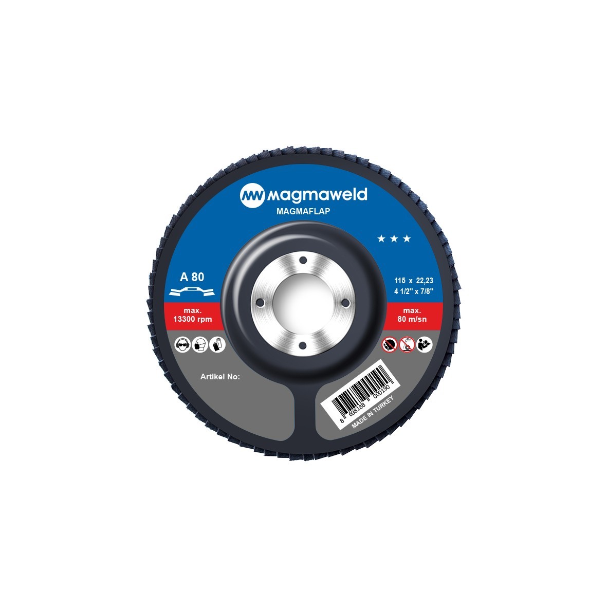 Magmaflap 80 Grit-AO (Pack of 10)